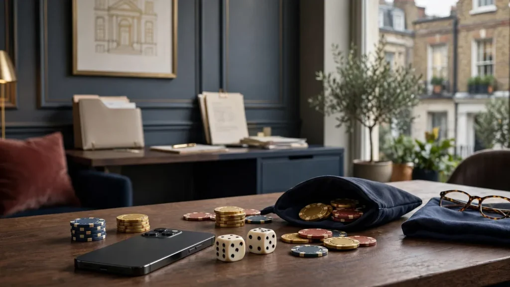 UK gambler playing online craps under regulated casino oversight